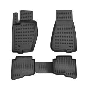 Jeep Grand Cherokee Floor Mats - Omac - Rubber TPE - Black - '05-'10 Jeep Grand Cherokee Floor Mats - Omac - Rubber TPE - Black - '05-'10